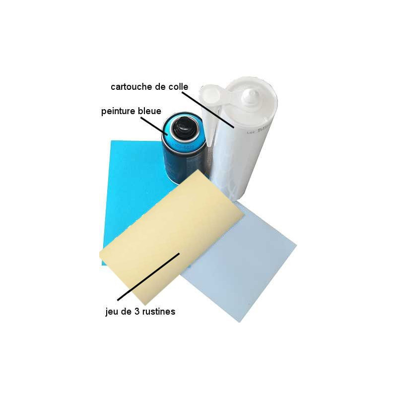 Kit de réparation piscine gonflable ou liner intex coque béton.