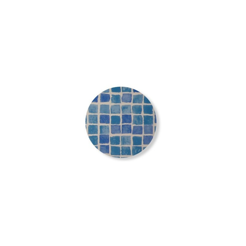 Rustine carreaux de piscine mosaïque ronde 15 cm pour frise.